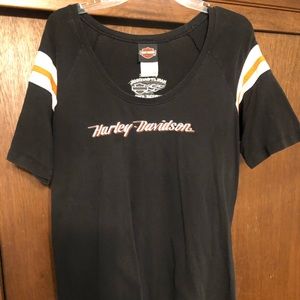 Harley Davidson scoop neck tee